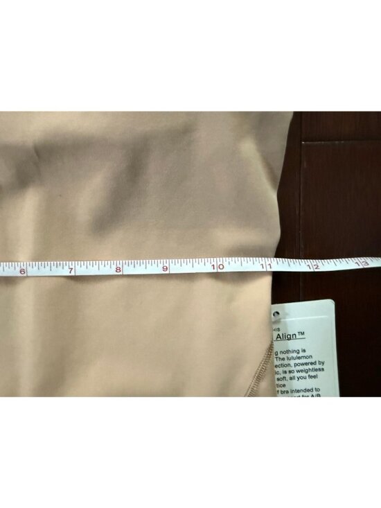Lululemon Align Bodysuit Women Size 2 W1DY7S in CNTR Beige Nude NWT - Picture 16 of 16
